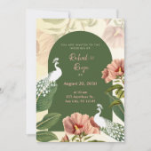 エレガントインディアン結婚式招待状 招待状 (正面)