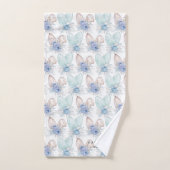 エレガントイースターバニー耳ファミリー名 バスタオルセット (ハンドタオル)