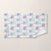 エレガントイースターバニー耳ファミリー名 バスタオルセット (ハンドタオル)