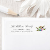 エレガントイースター飾エグ差出人住所 ラベル (インサイチュ)