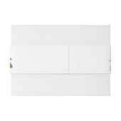 エレガントウィンターレッドローズ&グリーンリー結婚ズ 招待状ベリーバンド (裏面例)