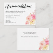 エレガントウェディングアコモデーションカードフローラ エンクロージャーカード (正面/裏面)
