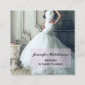 エレガントウェディングイベントプランナースクエアビジネスカード スクエア名刺 (正面)