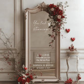 エレガントウェディングウェルカムサインセルフィー鏡デカール ウィンドウサイン