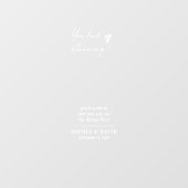 エレガントウェディングウェルカムサインセルフィー鏡デカール ウィンドウサイン (シート)