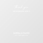 エレガントウェディングウェルカムサインセルフィー鏡デカール ウィンドウサイン (シート)