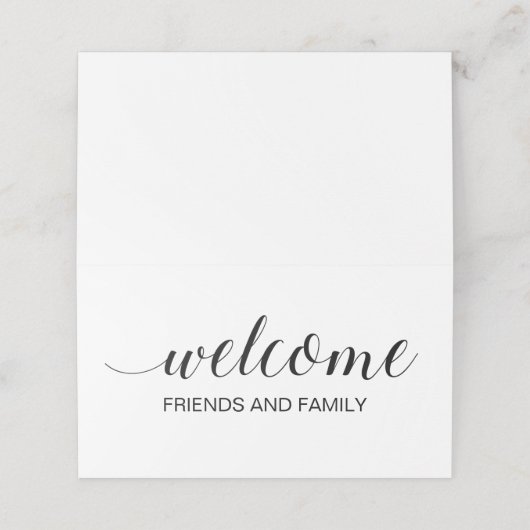 エレガントウェディングウェルカム抱き枕バスケット プレイスカード (外部開封)