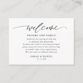 エレガントウェディングウェルカム抱き枕座席表 エンクロージャーカード (正面)