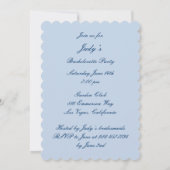 エレガントウェディングガウンバチェロレッテ招待状 招待状 (裏面)