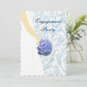 エレガントウェディングガウン婚約パーティ招待状 招待状 (スタンド正面)