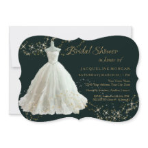 エレガントウェディングガウン金ゴールドスパークルブライダルシャワーイン