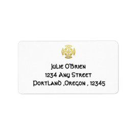 エレガントウェディングケルト差出人住所 ラベル