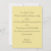 エレガントウェディングゲストフォトサンキューカード サンキューカード (裏面)