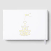 エレガントウェディングゲストブックシャンパンタワー ゲストブック (裏面)