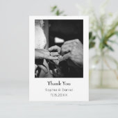 エレガントウェディングサンキューカード | カスタマイズ サンキューカード (スタンド正面)