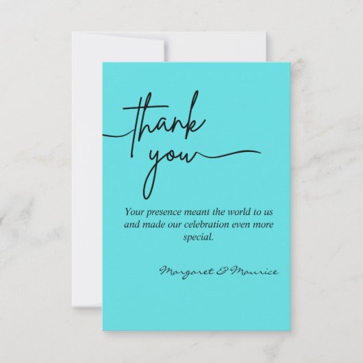 エレガントウェディングサンキューカード サンキューカード (正面)