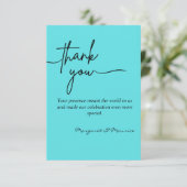 エレガントウェディングサンキューカード サンキューカード (スタンド正面)