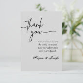 エレガントウェディングサンキューカード サンキューカード (スタンド正面)
