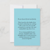 エレガントウェディングサンキューカード サンキューカード (裏面)