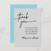 エレガントウェディングサンキューカード サンキューカード (正面/裏面)