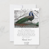 エレガントウェディングサンキューカード サンキューカード (裏面)