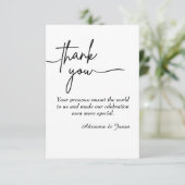 エレガントウェディングサンキューカード サンキューカード (スタンド正面)