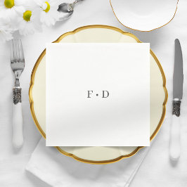 エレガントウェディングシンプル紙ナプキンス スタンダードカクテルナプキン