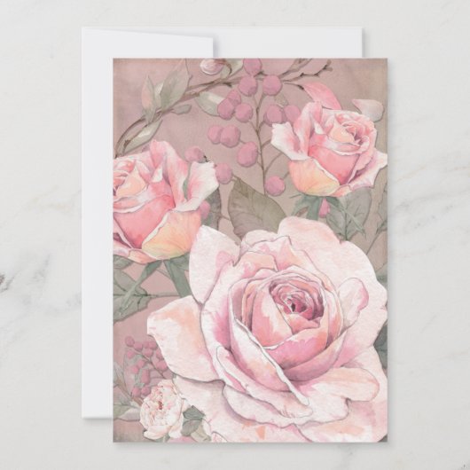 エレガントウェディングセーブザデート招待状 セーブザデート (裏面)