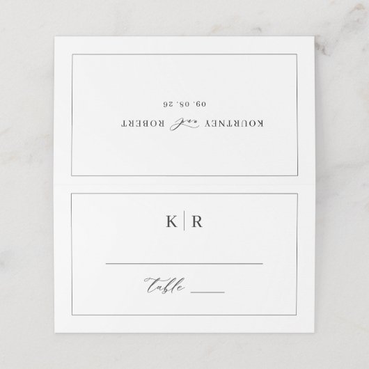 エレガントウェディングテーブル座席表エスコートK221 プレイスカード (外部開封)