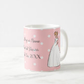 エレガントウェディングドレスハッピーブライダルシャワー コーヒーマグカップ (正面右)