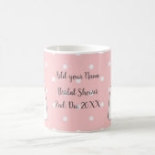エレガントウェディングドレスハッピーブライダルシャワー コーヒーマグカップ (中央)
