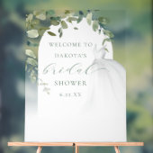 エレガントウェディングドレスブライダルシャワーへようこそ アクリルサイン (ニュートラル)