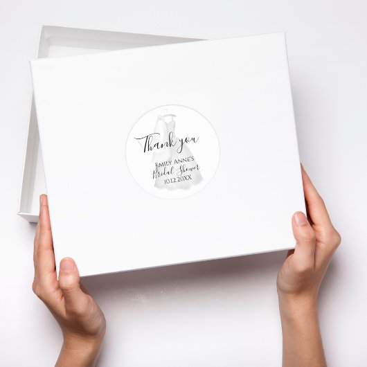 エレガントウェディングドレスブライダルシャワーカスタム ラウンドシール