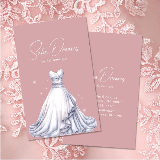 エレガントウェディングドレスブライダルブティックショップ 名刺