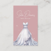 エレガントウェディングドレスブライダルブティックショップ 名刺 (正面)