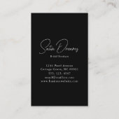 エレガントウェディングドレスブライダルブティックショップ 名刺 (裏面)