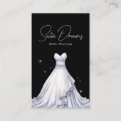 エレガントウェディングドレスブライダルブティックショップ 名刺 (正面)