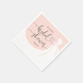 エレガントウェディングドレス赤面ピンクブライダルシャワー スタンダードカクテルナプキン (角)