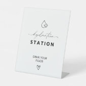 エレガントウェディングナース水和ステーションドリンク 台座サイン (正面)