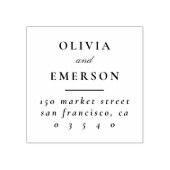 エレガントウェディングネームクラシック差出人住所 ラバースタンプ (インプリント)