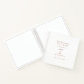 エレガントウェディングバラ金ゴールドシックバジェットゲストブック ノートブック (内部)