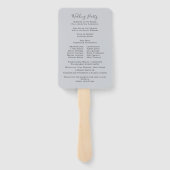 エレガントウェディングバラ金ゴールド水彩画 ハンドファン (裏面)