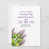 エレガントウェディングパーティの招待状 招待状 (正面)