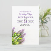 エレガントウェディングパーティの招待状 招待状 (スタンド正面)