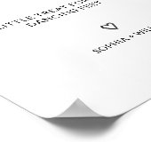 エレガントウェディングビーチサンダルダンスフロア踊り ポスター (角)