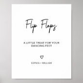 エレガントウェディングビーチサンダルダンスフロア踊り ポスター (正面)