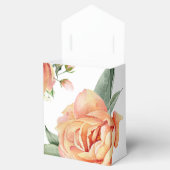 エレガントウェディングピーチカスタムフローラ フェイバーボックス (オープン)