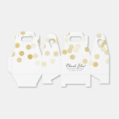 エレガントウェディングフェイクゴールドフォイルグリッターライト フェイバーボックス (折り畳みなし)