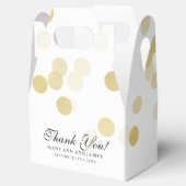 エレガントウェディングフェイクゴールドフォイルグリッターライト フェイバーボックス (オープン)