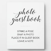 エレガントウェディングフォトゲストブックサイン フォトプラーク (正面)